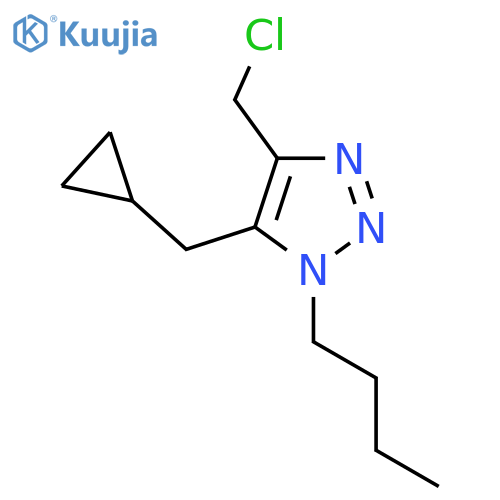 1-butyl-4-(chloromethyl)-5-(cyclopropylmethyl)-1H-1,2,3-triazole structure