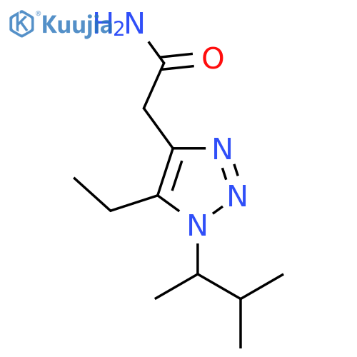 2-5-ethyl-1-(3-methylbutan-2-yl)-1H-1,2,3-triazol-4-ylacetamide structure