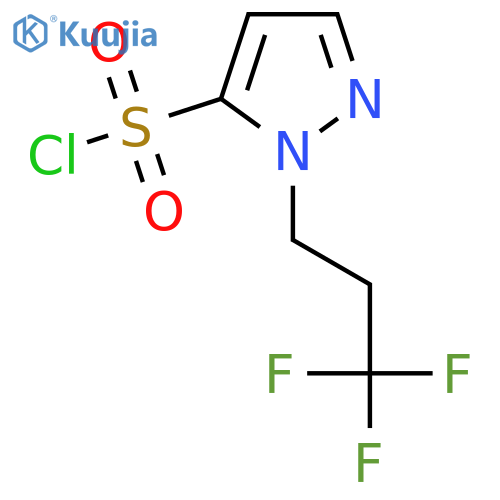 1-(3,3,3-trifluoropropyl)-1H-pyrazole-5-sulfonyl chloride structure