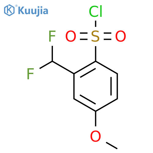 2-(difluoromethyl)-4-methoxybenzene-1-sulfonyl chloride structure