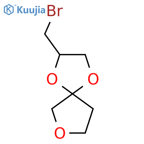 2-(bromomethyl)-1,4,7-trioxaspiro4.4nonane structure