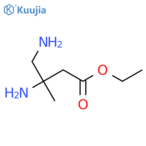 ethyl 3,4-diamino-3-methylbutanoate structure