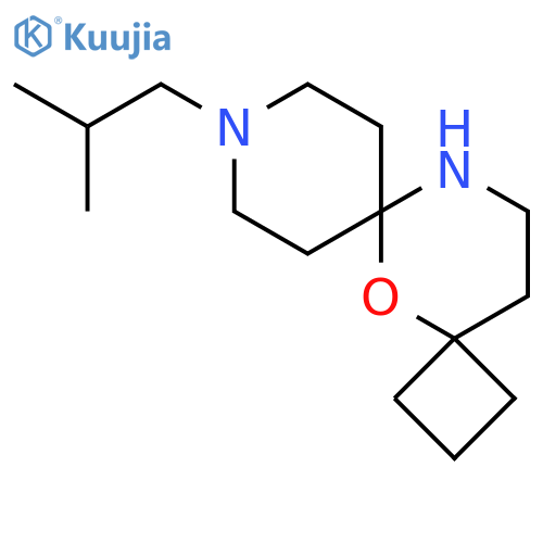 9-(2-methylpropyl)-5-oxa-9,12-diazadispiro3.1.5^{6}.3^{4}tetradecane structure