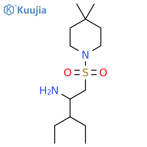 1-(4,4-dimethylpiperidin-1-yl)sulfonyl-3-ethylpentan-2-amine structure