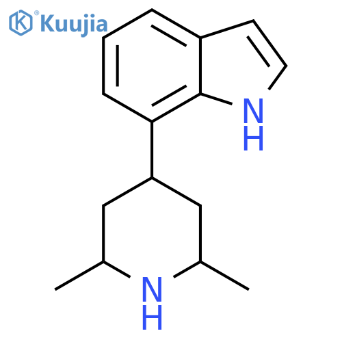 7-(2,6-dimethylpiperidin-4-yl)-1H-indole structure