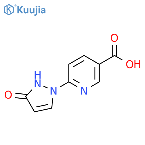 6-(3-oxo-2,3-dihydro-1H-pyrazol-1-yl)pyridine-3-carboxylic acid structure