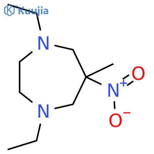 1,4-diethyl-6-methyl-6-nitro-1,4-diazepane structure