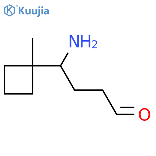 4-amino-4-(1-methylcyclobutyl)butanal structure