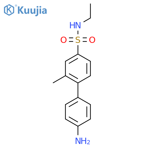 4-(4-aminophenyl)-N-ethyl-3-methylbenzene-1-sulfonamide structure