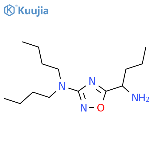 5-(1-aminobutyl)-N,N-dibutyl-1,2,4-oxadiazol-3-amine structure