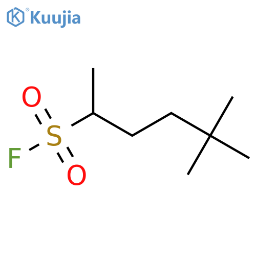 5,5-Dimethylhexane-2-sulfonyl fluoride structure