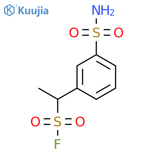 1-(3-sulfamoylphenyl)ethane-1-sulfonyl fluoride structure