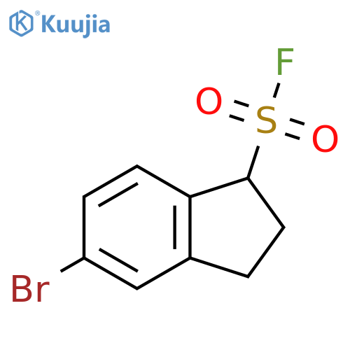 5-bromo-2,3-dihydro-1H-indene-1-sulfonyl fluoride structure