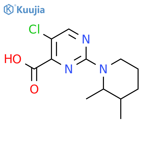 5-chloro-2-(2,3-dimethylpiperidin-1-yl)pyrimidine-4-carboxylic acid structure