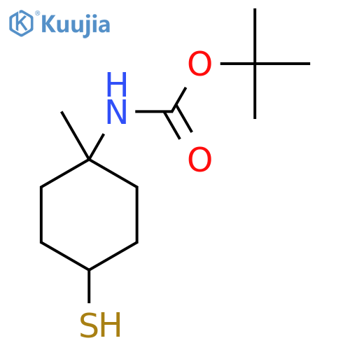 tert-butyl N-(1-methyl-4-sulfanylcyclohexyl)carbamate structure