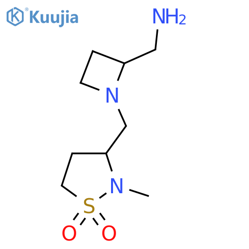 3-{2-(aminomethyl)azetidin-1-ylmethyl}-2-methyl-1lambda6,2-thiazolidine-1,1-dione structure
