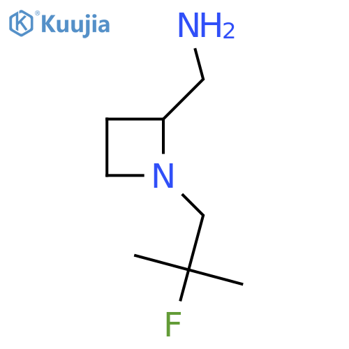 1-(2-fluoro-2-methylpropyl)azetidin-2-ylmethanamine structure