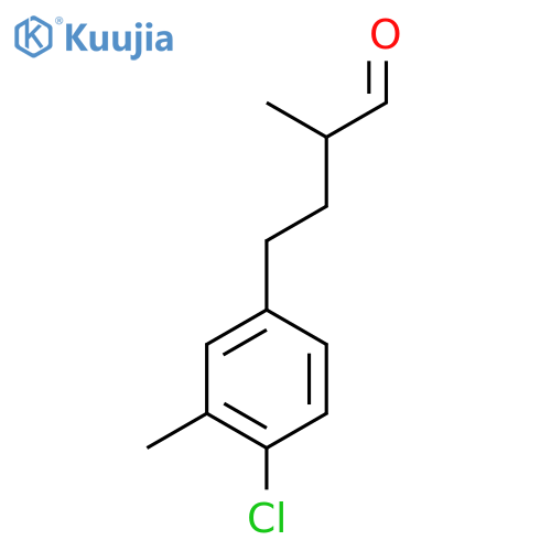 4-(4-Chloro-3-methylphenyl)-2-methylbutanal structure