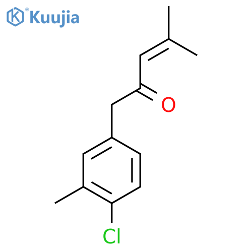 1-(4-chloro-3-methylphenyl)-4-methylpent-3-en-2-one structure
