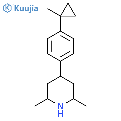 2,6-dimethyl-4-4-(1-methylcyclopropyl)phenylpiperidine structure