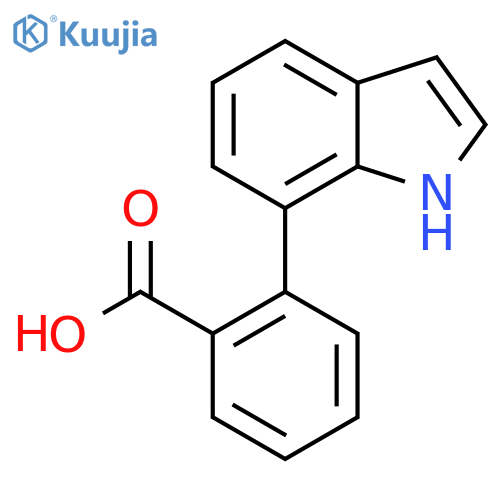 2-(1H-indol-7-yl)benzoic acid structure