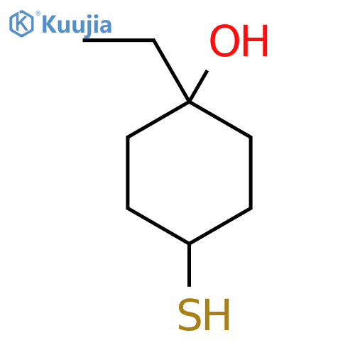 1-ethyl-4-sulfanylcyclohexan-1-ol structure