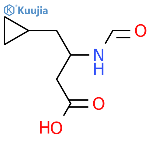 4-cyclopropyl-3-formamidobutanoic acid structure