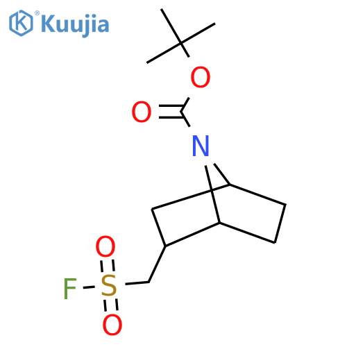 tert-butyl 2-(fluorosulfonyl)methyl-7-azabicyclo2.2.1heptane-7-carboxylate structure