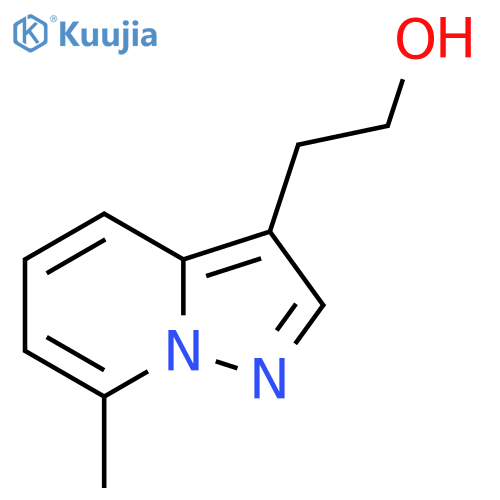 2-{7-methylpyrazolo1,5-apyridin-3-yl}ethan-1-ol structure