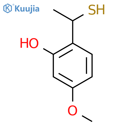 5-methoxy-2-(1-sulfanylethyl)phenol structure