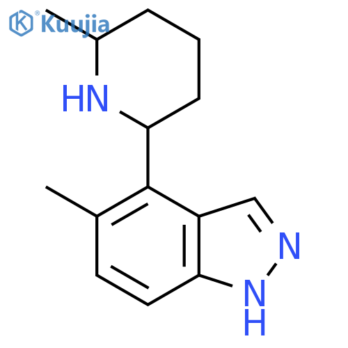 5-methyl-4-(6-methylpiperidin-2-yl)-1H-indazole structure