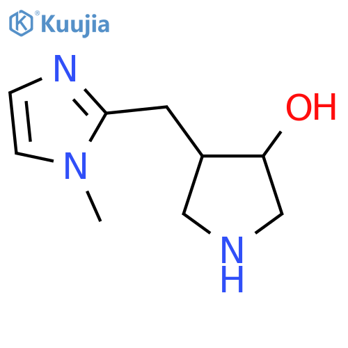 4-(1-methyl-1H-imidazol-2-yl)methylpyrrolidin-3-ol structure
