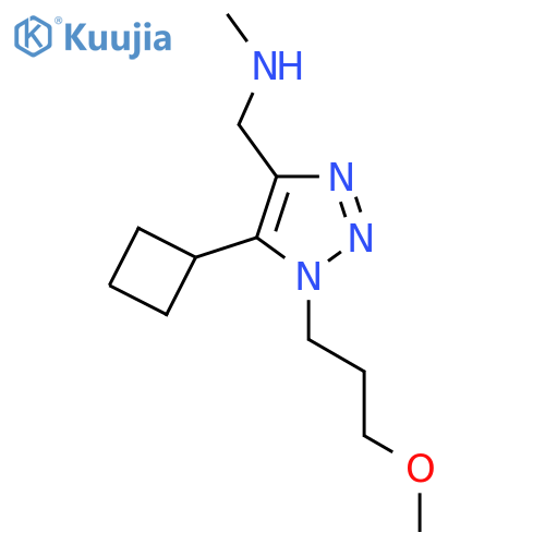 {5-cyclobutyl-1-(3-methoxypropyl)-1H-1,2,3-triazol-4-ylmethyl}(methyl)amine structure