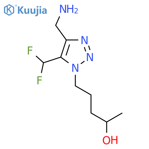 5-4-(aminomethyl)-5-(difluoromethyl)-1H-1,2,3-triazol-1-ylpentan-2-ol structure
