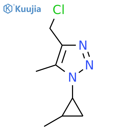 4-(chloromethyl)-5-methyl-1-(2-methylcyclopropyl)-1H-1,2,3-triazole structure