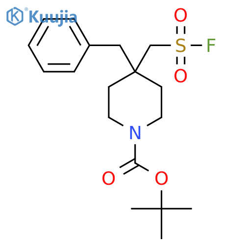 Tert-butyl 4-benzyl-4-[(fluorosulfonyl)methyl]piperidine-1-carboxylate structure