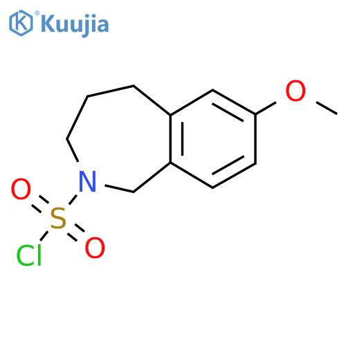 7-methoxy-2,3,4,5-tetrahydro-1H-2-benzazepine-2-sulfonyl chloride structure