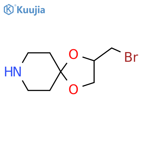 2-(bromomethyl)-1,4-dioxa-8-azaspiro4.5decane structure