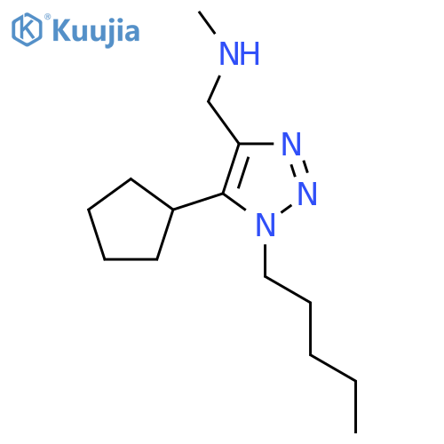 (5-cyclopentyl-1-pentyl-1H-1,2,3-triazol-4-yl)methyl(methyl)amine structure