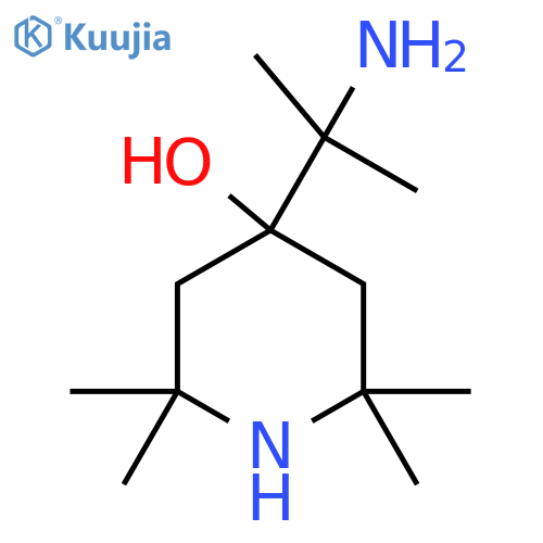 4-(2-Aminopropan-2-yl)-2,2,6,6-tetramethylpiperidin-4-ol structure