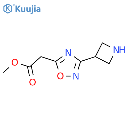 methyl 2-3-(azetidin-3-yl)-1,2,4-oxadiazol-5-ylacetate structure
