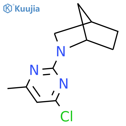 2-(4-chloro-6-methylpyrimidin-2-yl)-2-azabicyclo2.2.1heptane structure