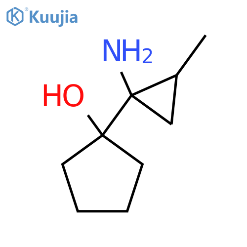 1-(1-amino-2-methylcyclopropyl)cyclopentan-1-ol structure