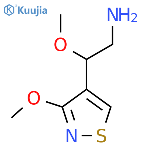 2-methoxy-2-(3-methoxy-1,2-thiazol-4-yl)ethan-1-amine structure