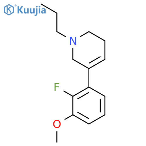 5-(2-fluoro-3-methoxyphenyl)-1-propyl-1,2,3,6-tetrahydropyridine structure