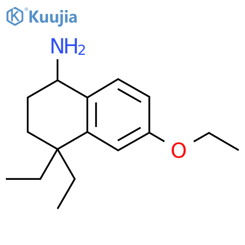 6-ethoxy-4,4-diethyl-1,2,3,4-tetrahydronaphthalen-1-amine structure