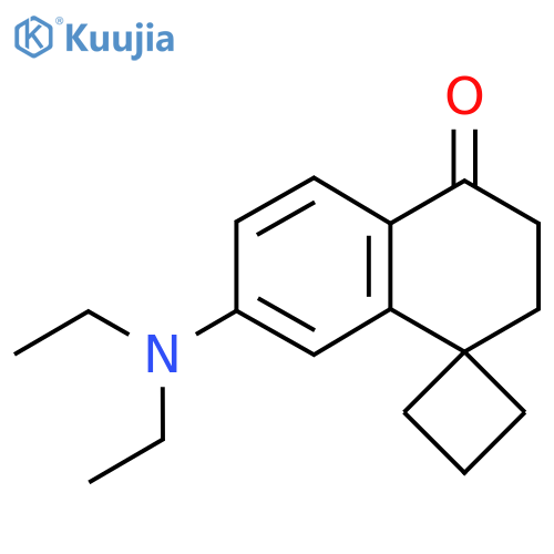 7'-(diethylamino)-3',4'-dihydro-2'H-spirocyclobutane-1,1'-naphthalene-4'-one structure