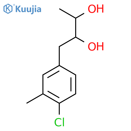 1-(4-chloro-3-methylphenyl)butane-2,3-diol structure