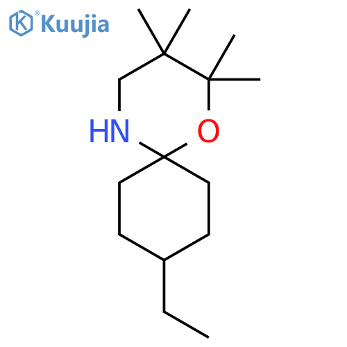 9-ethyl-2,2,3,3-tetramethyl-1-oxa-5-azaspiro5.5undecane structure
