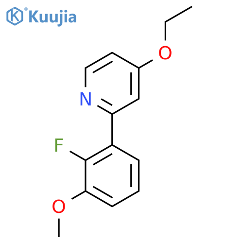 4-ethoxy-2-(2-fluoro-3-methoxyphenyl)pyridine structure